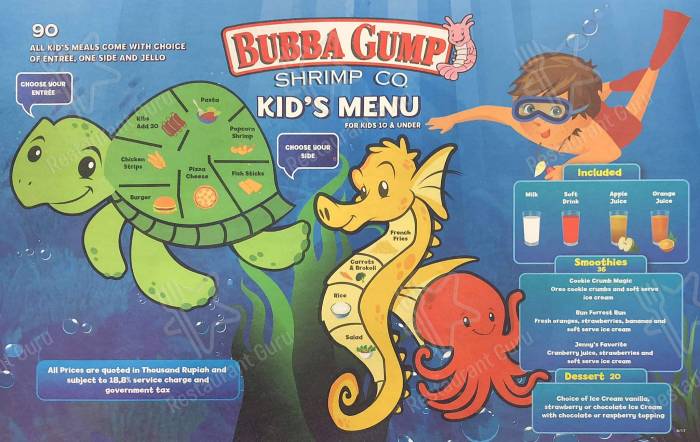 Bubba gump shrimp menu universal dining review