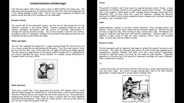 Urbanization and the gilded age quiz