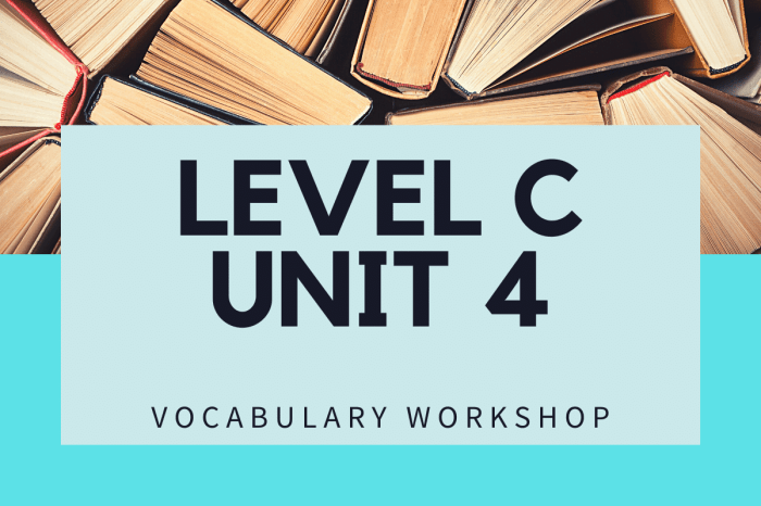 Vocab workshop level c unit 9