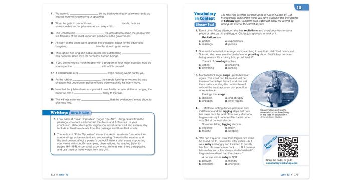 Sadlier vocabulary workshop level b answers unit 2