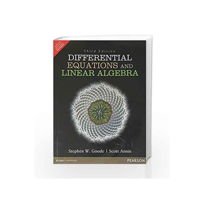 Differential equations and linear algebra goode